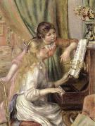 Pierre-Auguste Renoir young girls at the piano oil